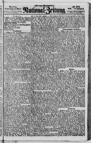 Nationalzeitung vom 14.04.1853