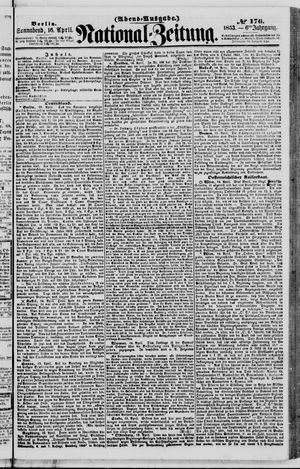 Nationalzeitung vom 16.04.1853