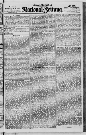 Nationalzeitung vom 18.04.1853