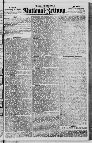 Nationalzeitung vom 21.04.1853