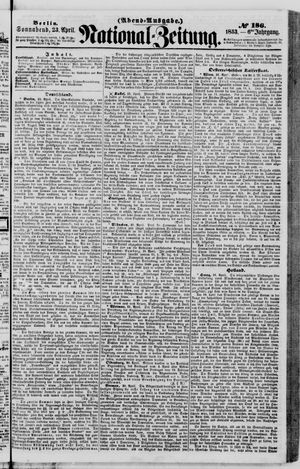 Nationalzeitung vom 23.04.1853
