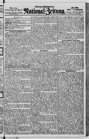 Nationalzeitung on Apr 28, 1853