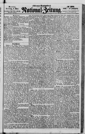 Nationalzeitung vom 06.05.1853