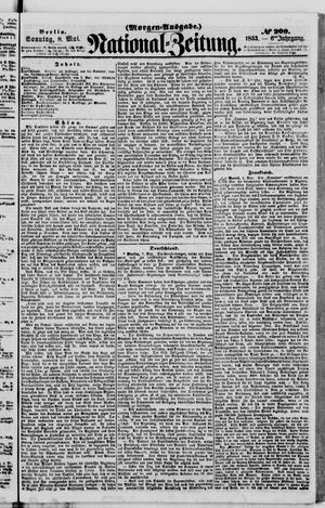 Nationalzeitung vom 08.05.1853