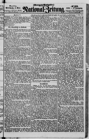 Nationalzeitung on May 11, 1853