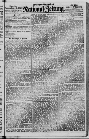 Nationalzeitung vom 12.05.1853