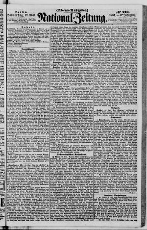 Nationalzeitung vom 12.05.1853