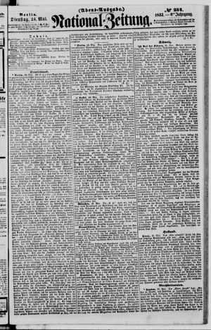 Nationalzeitung on May 24, 1853