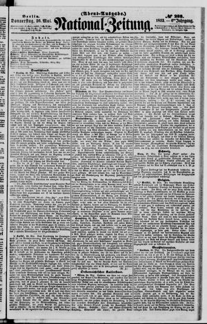 Nationalzeitung vom 26.05.1853