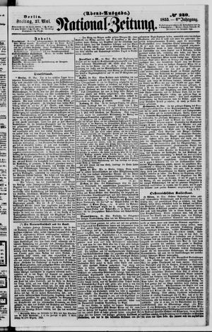 Nationalzeitung vom 27.05.1853