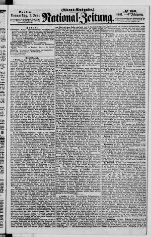 Nationalzeitung vom 02.06.1853