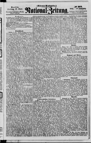 Nationalzeitung vom 10.06.1853