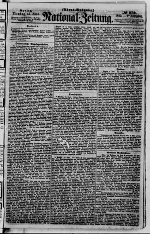 Nationalzeitung vom 14.06.1853