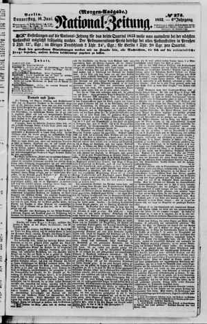 Nationalzeitung vom 16.06.1853