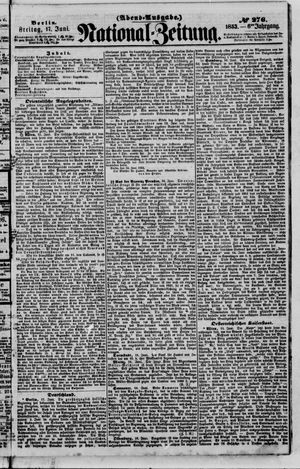 Nationalzeitung vom 17.06.1853