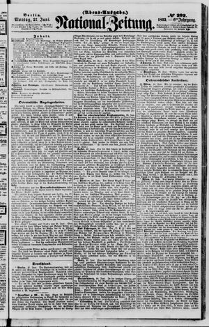 National-Zeitung vom 27.06.1853