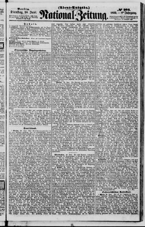 Nationalzeitung vom 28.06.1853