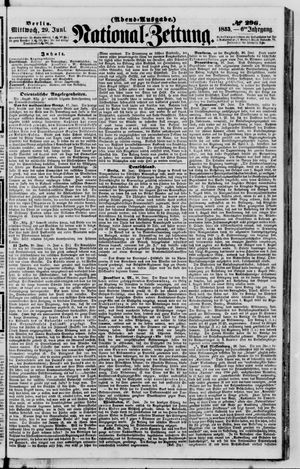 Nationalzeitung vom 29.06.1853