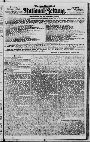 Nationalzeitung vom 01.07.1853