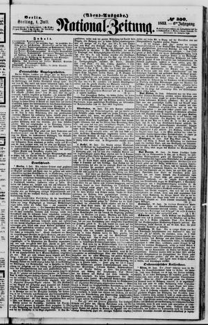 Nationalzeitung vom 01.07.1853