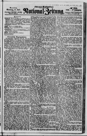 National-Zeitung vom 11.07.1853