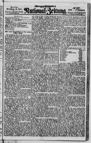 Nationalzeitung vom 12.07.1853