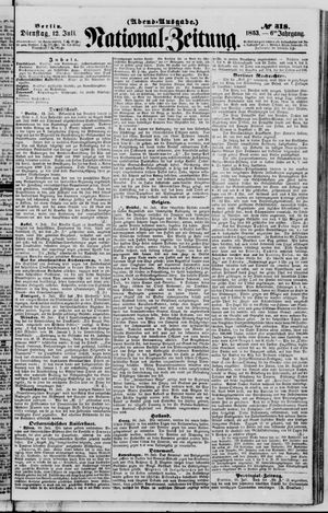 Nationalzeitung on Jul 12, 1853