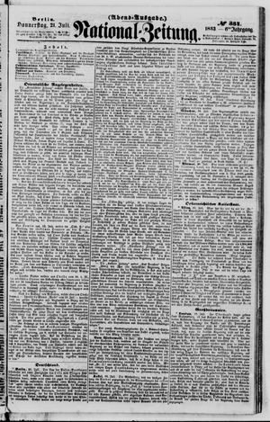 Nationalzeitung vom 21.07.1853