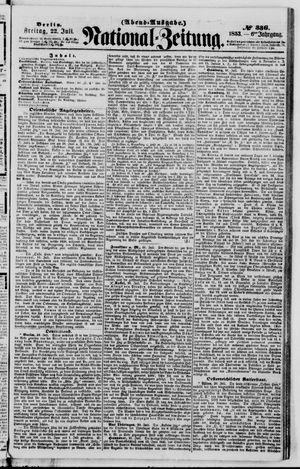 Nationalzeitung vom 22.07.1853