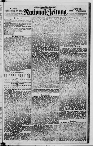 Nationalzeitung vom 28.07.1853