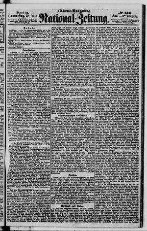 Nationalzeitung vom 28.07.1853