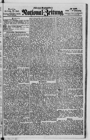 Nationalzeitung vom 29.07.1853