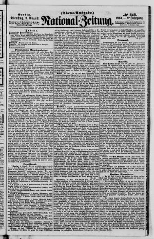 Nationalzeitung vom 02.08.1853