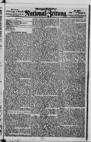 Nationalzeitung vom 04.08.1853
