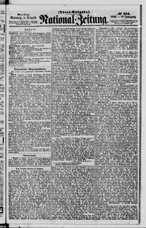 Nationalzeitung on Aug 8, 1853