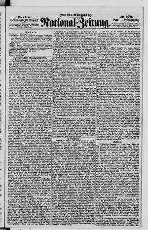 Nationalzeitung on Aug 13, 1853