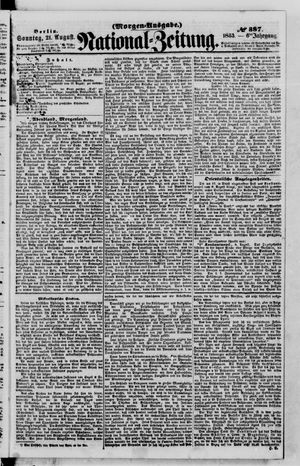 Nationalzeitung vom 21.08.1853