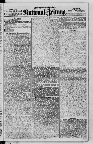 Nationalzeitung vom 23.08.1853