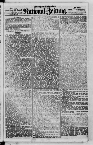 Nationalzeitung on Aug 25, 1853