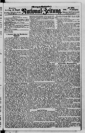 Nationalzeitung vom 26.08.1853