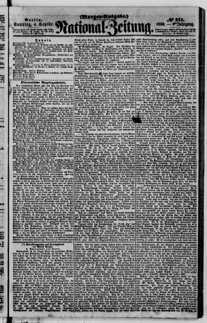 Nationalzeitung vom 04.09.1853