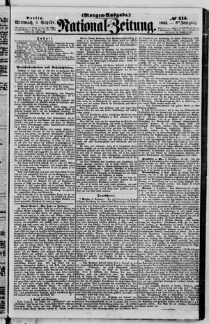 Nationalzeitung vom 07.09.1853