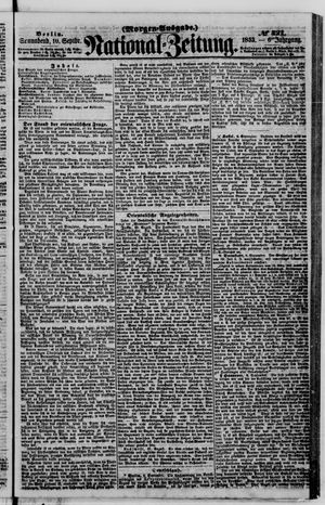 Nationalzeitung on Sep 10, 1853