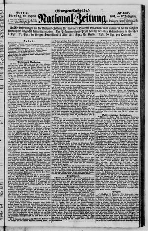 Nationalzeitung vom 20.09.1853