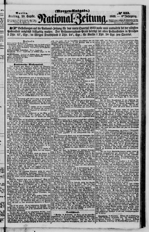 Nationalzeitung on Sep 23, 1853