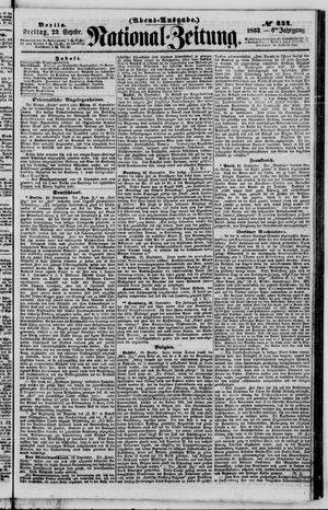 National-Zeitung vom 23.09.1853