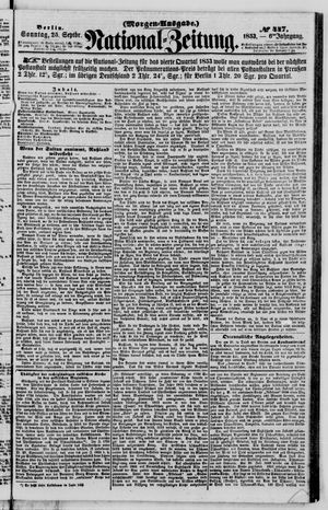 Nationalzeitung on Sep 25, 1853