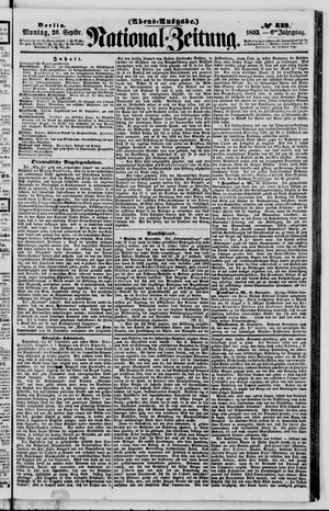 National-Zeitung vom 26.09.1853