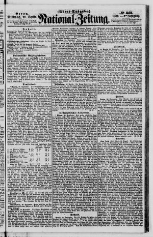 Nationalzeitung vom 28.09.1853