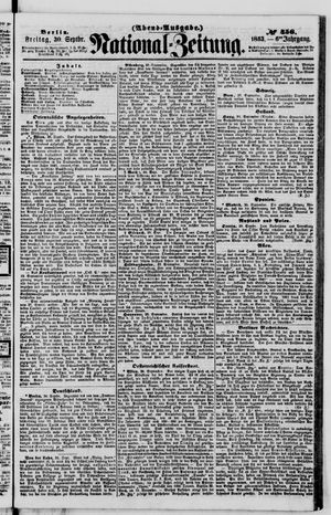 Nationalzeitung vom 30.09.1853